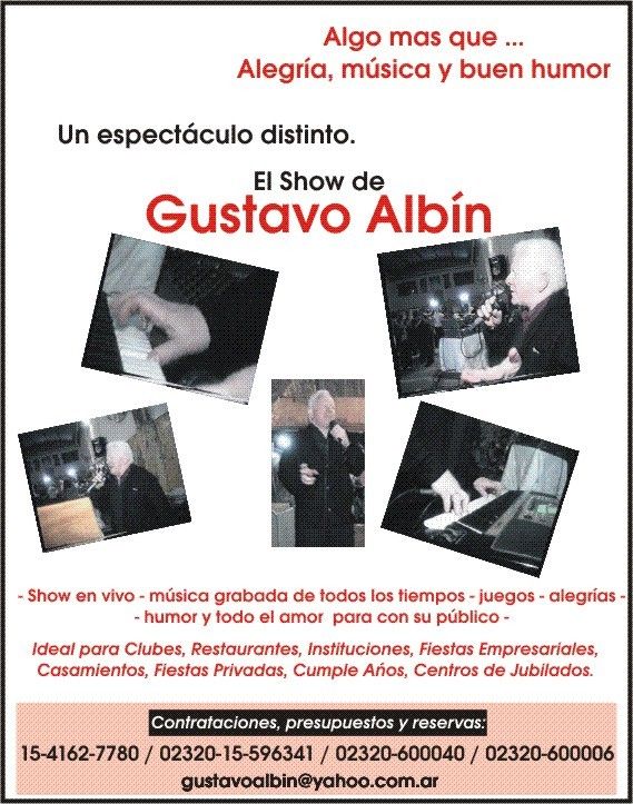 Fotolog de Gustavo Albin - Foto - Show De Gustavo Albin: Show De Gustavo Albin
